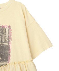 earth music&ecology 異素材ドッキンググラフィックTシャツ