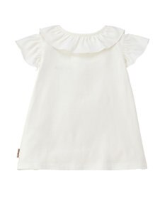MIKI HOUSE HOT BISCUITS 【70-110cm】 天竺素材 フリル 半袖Tシャツ