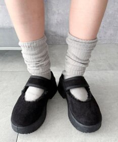 WEGO ムートンタッチメリージェーンシューズ