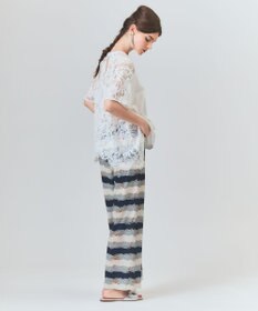 GRACE CONTINENTAL バックレース天竺トップ