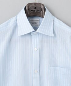 GOTAIRIKU 春夏向け【形態安定】SUMMERPREMIUMPLEATS_スモールワイドカラー 半袖ドレスシャツ（ストライプ/チェック）