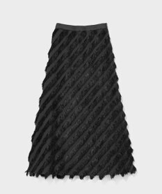 GRACE CONTINENTAL フェザーバイアスロングスカート