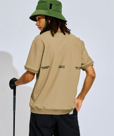 PW CIRCULUS 【吸水速乾 / UV遮蔽率99% UVカット / ストレッチ】【MEN】ベースボールカラーポロシャツ ゴルフ