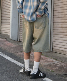 WEGO イージーバギーデニムショーツ