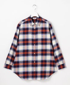 J.PRESS LADIES L コットン起毛タータンチェック シャツ ブラウス