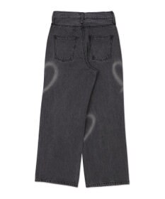 WEGO スプレーペイントストレートデニムパンツ