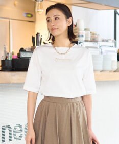 自由区 L 【洗える】Marine半袖 ロゴTシャツ