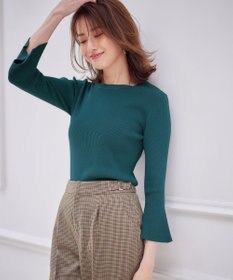 ANY SIS 【洗える】フレアースリーブ ニット