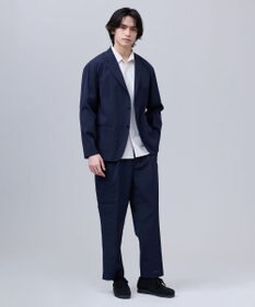 J.PRESS MEN 【J.PRESS ORIGINALS】【UNISEX】High Power Stretch Mechanical 1Tuck Slacks / New Wide Piped Stem