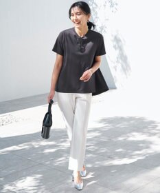 UNFILO L BEAUTY FORM-T バックフレアTシャツ