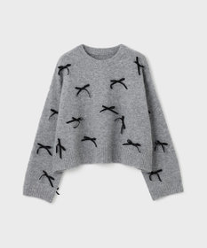 GRACE CONTINENTAL リボンニットトップ