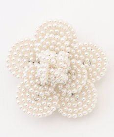 組曲 カメリアビーズブローチ