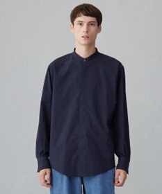 UNFILO MENS コンフォート バンドカラーシャツ  [24年秋冬商品]