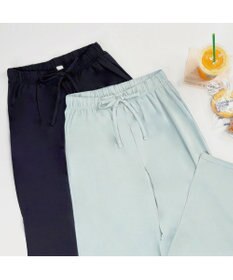 BRADELIS New York 【モアナモリーズ】森みなのオーガニックコットン混エアリーロングパンツ26