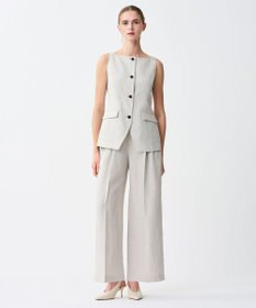 uncrave テンセルライトリネン ジレブラウス