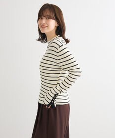 Green Parks 袖口金釦リブニットプルオーバー