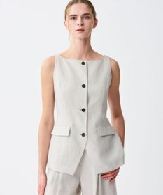 uncrave テンセルライトリネン ジレブラウス