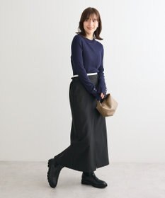 Green Parks 袖口金釦リブニットプルオーバー