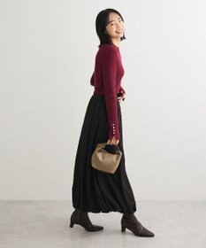 Green Parks 袖口金釦リブニットプルオーバー