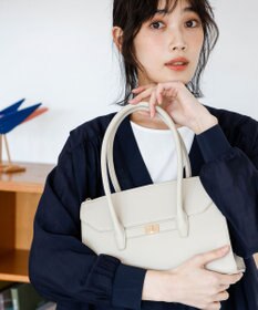 ANY SIS ダブルハンドルトート バッグ ライトベージュ