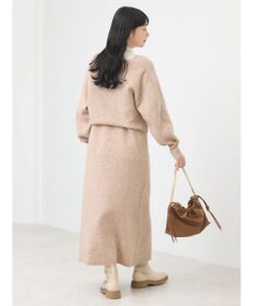 earth music&ecology Ｓｅｔ２点クロスニット＋ノースリーブニットワンピース