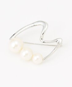 ICB パールラインブローチ