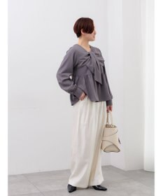 Te chichi シャイニーワイドパンツ(セットアップ可)