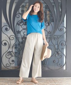 ANY 【ウエストゴム/UVケア/接触冷感】清涼リラックスワイドパンツ