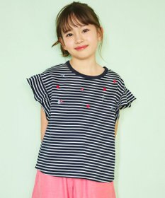 組曲 KIDS 【110-140㎝】 フルーティーボーダーTシャツ