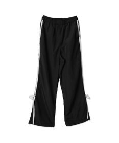 WEGO 【ウエストゴム】ラインリボンデザインナイロンバンツ