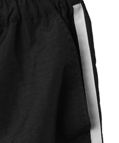 WEGO 【ウエストゴム】ラインリボンデザインナイロンバンツ