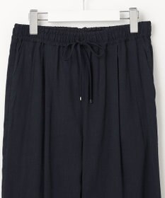 23区 【洗える】リネンレーヨンストレッチ ドロスト パンツ