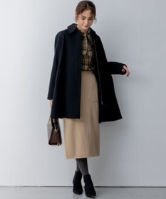 組曲 ショートビーバー ステンカラー コート