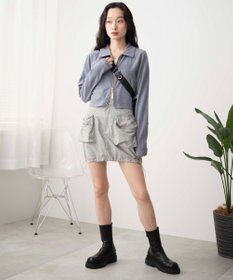 WEGO ナイロンカーゴミニスカパン