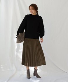 ANY 【10色展開/ウエストゴム】ウーリッシュフラノ プリーツスカート