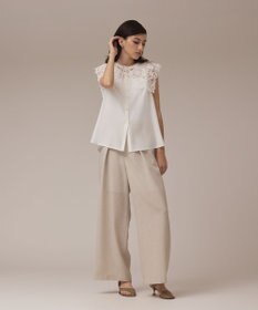 GRACE CONTINENTAL カラミタックワイドパンツ