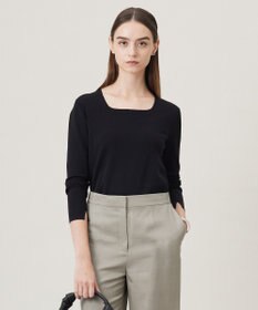 ICB 【洗える】 シンセティックフルニードル ニットプルオーバー