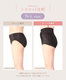 Wing ガードル 【ハミデンヌ】 ウエストのハミ肉すっきりカバー ショート丈 KQ2585 ウイング／ワコール