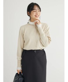 Green Parks 洗える　クルーネックカーディガン