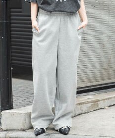WEGO 【ウエストゴム/XSSMサイズ展開】ライトスウェットワイドパンツ