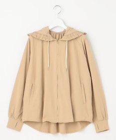 Feroux 【接触冷感・UVカット・吸水速乾】ラッシュガードフリル パーカー