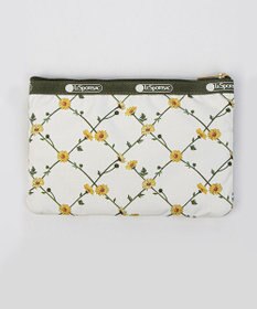 LeSportsac 3ZIP COSMETIC/デイジークロスエクリュ