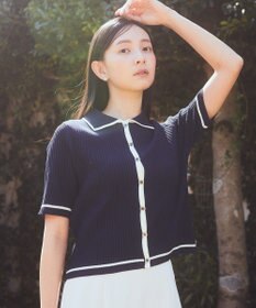 earth music&ecology リブニットカーディガン