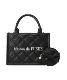 Maison de FLEUR ミニポーチ付きキルティングトートバッグ