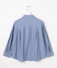 J.PRESS LADIES ストライプジャージー シャツライク カットソー