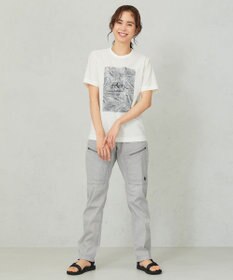 JOSEPH ABBOUD MOUNTAIN 【UNISEX】スラブリーフプリント Tシャツ