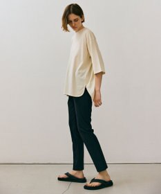 BEIGE， 【BEIGE,ecru/WEB限定・洗える】RIB BOTTOMS / ウエストゴムストレッチリブパンツ