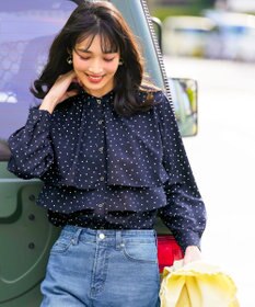 ANY SIS ラッフルレイヤード ブラウス