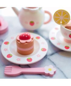Mother garden マザーガーデン 木のおままごと  《野いちご ティーパーティーセット》プレミアムケーキセット