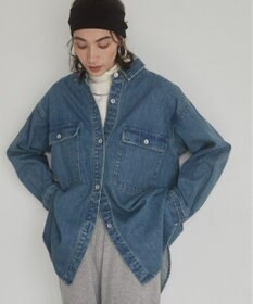 WEGO 【ANGIE VINTAGE】オーバーサイズシャツジャケット